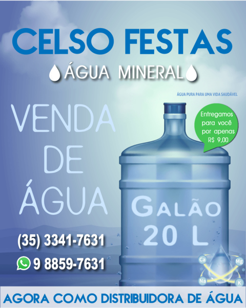 Água mineral Caxambu,98859-7631 3341-7631